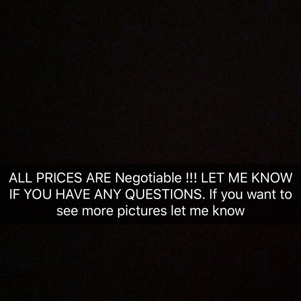 PRICES ARE Negotiable !!